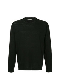Мужской черный свитер с круглым вырезом от Jac+ Jack