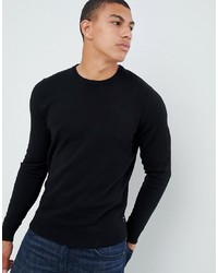 Мужской черный свитер с круглым вырезом от Jack & Jones