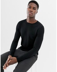 Мужской черный свитер с круглым вырезом от Jack & Jones