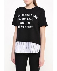 Женский черный свитер с круглым вырезом от Jennyfer