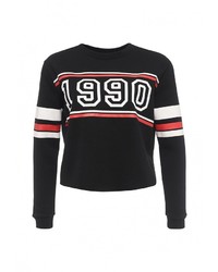 Женский черный свитер с круглым вырезом от Jennyfer