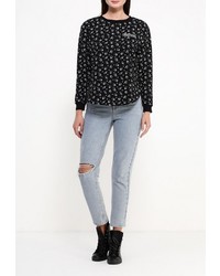 Женский черный свитер с круглым вырезом от Jennyfer