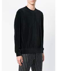 Мужской черный свитер с круглым вырезом от Ih Nom Uh Nit