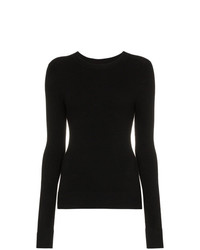 Женский черный свитер с круглым вырезом от JoosTricot