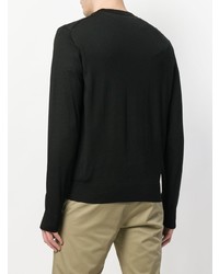 Мужской черный свитер с круглым вырезом от Dolce & Gabbana