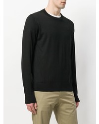 Мужской черный свитер с круглым вырезом от Dolce & Gabbana
