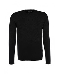Мужской черный свитер с круглым вырезом от Just Cavalli