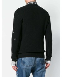 Мужской черный свитер с круглым вырезом от Diesel Black Gold