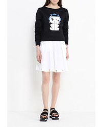 Женский черный свитер с круглым вырезом от Karl Lagerfeld