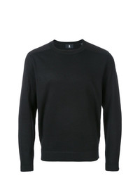 Мужской черный свитер с круглым вырезом от Kent & Curwen