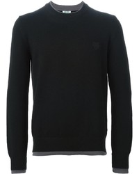 Мужской черный свитер с круглым вырезом от Kenzo