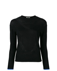 Женский черный свитер с круглым вырезом от Kenzo