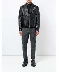 Мужской черный свитер с круглым вырезом от DSQUARED2