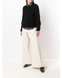 Женский черный свитер с круглым вырезом от Isabel Marant