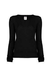 Женский черный свитер с круглым вырезом от Kristensen Du Nord