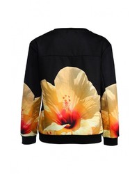 Женский черный свитер с круглым вырезом от LAMANIA