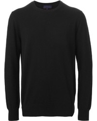 Мужской черный свитер с круглым вырезом от Lanvin