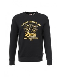 Мужской черный свитер с круглым вырезом от Levi's