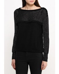 Женский черный свитер с круглым вырезом от Liu Jo Jeans