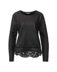 Женский черный свитер с круглым вырезом от Liu Jo Jeans