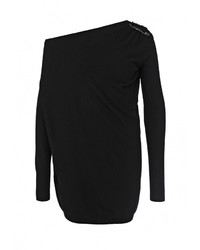 Женский черный свитер с круглым вырезом от Liu Jo
