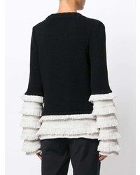 Женский черный свитер с круглым вырезом от Antonia Zander