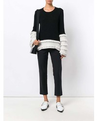 Женский черный свитер с круглым вырезом от Antonia Zander