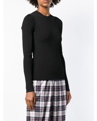 Женский черный свитер с круглым вырезом от Balenciaga