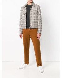 Мужской черный свитер с круглым вырезом от Paolo Pecora