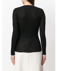 Женский черный свитер с круглым вырезом от Proenza Schouler