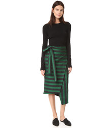 Женский черный свитер с круглым вырезом от Rochas