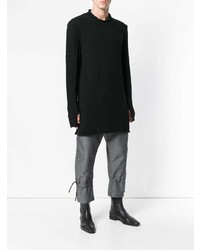 Мужской черный свитер с круглым вырезом от Lost & Found Ria Dunn