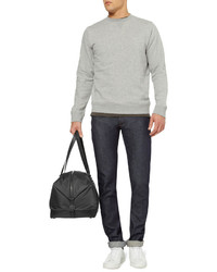 Мужской черный свитер с круглым вырезом от Sunspel