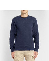 Мужской черный свитер с круглым вырезом от Sunspel