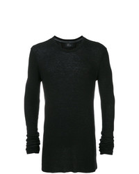Мужской черный свитер с круглым вырезом от Lost & Found Ria Dunn