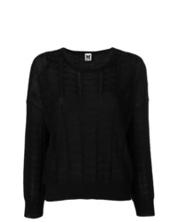 Женский черный свитер с круглым вырезом от M Missoni