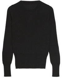 Женский черный свитер с круглым вырезом от Maison Martin Margiela