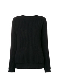 Женский черный свитер с круглым вырезом от Marc Jacobs