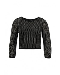 Женский черный свитер с круглым вырезом от MARCIANO GUESS
