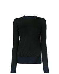 Женский черный свитер с круглым вырезом от Marni