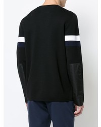 Мужской черный свитер с круглым вырезом от Aztech Mountain