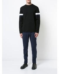 Мужской черный свитер с круглым вырезом от Aztech Mountain