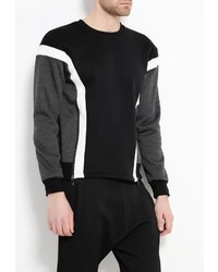 Мужской черный свитер с круглым вырезом от Max&amp;Jenny
