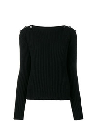 Женский черный свитер с круглым вырезом от Max Mara
