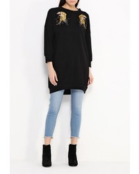 Женский черный свитер с круглым вырезом от Medicine