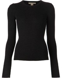 Женский черный свитер с круглым вырезом от Michael Kors