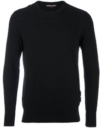 Мужской черный свитер с круглым вырезом от Michael Kors