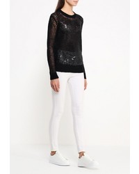 Женский черный свитер с круглым вырезом от MICHAEL Michael Kors