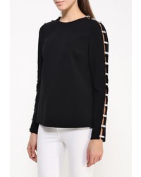 Женский черный свитер с круглым вырезом от MICHAEL Michael Kors