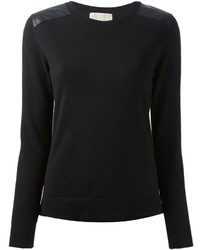 Женский черный свитер с круглым вырезом от MICHAEL Michael Kors